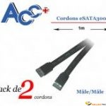 Cordon (x2) eSATA300 1m 