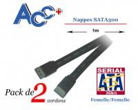 Cordon (x2) SATA300 1m 