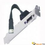 Adaptateur slot (x2) SATA300 F/eSATA 0.5m 