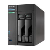 AS-602T Boîtier NAS pour 2 DD 3.5/2.5p 2.13GHz Dcore 1Go 2LAN Gb USB3 eSata HDMI
