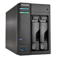 AS-302T Boîtier NAS pour 2 DD 3.5/2.5p 1.6GHz Dcore 1Go 1LAN Gb USB3 HDMI Audio IR