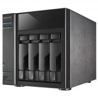 AS-304T Boîtier NAS pour 4 DD 3.5/2.5p 1.6GHz Dcore 1Go 1LAN Gb USB3 HDMI Audio IR