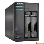 AS-202T Boîtier NAS pour 2 DD 3.5/2.5p 1.2GHz Dcore 512Mo 1LAN Gb USB3