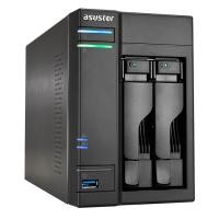 AS-202T Boîtier NAS pour 2 DD 3.5/2.5p 1.2GHz Dcore 512Mo 1LAN Gb USB3
