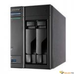 AS-202TE Boîtier NAS pour 2 DD 3.5/2.5p 1.2GHz Dcore 1Go 1LAN Gb USB3 HDMI Audio IR