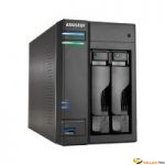 AS-5102T Boîtier NAS pour 2 DD 3.5/2.5p 2GHz Qcore 2Go 2LAN Gb USB3 HDMI eSata