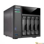 AS-5004T Boîtier NAS pour 4 DD 3.5/2.5p 2.41GHz Dcore 1Go 2LAN Gb USB3 HDMI eSata