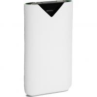 Löv Form Etui pour Telephone portable Cuir Blanc 