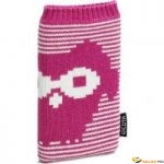 Glöv Phone Sock Etui Telephone portable Rose/Blanc 