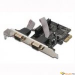 DIG Carte PCIE 2x carte d'interface série RS232(DB9) 