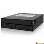 Backplane 5.25p pour 2x 2.5p SATA/SAS + emp. Lec. Opt. Slim 