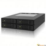 Rack amovible en métal pour 4 DD 2.5p SATA HotSwap Pour 1 emp 5.25p