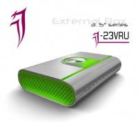 JJ 23VRU GREEN EXT3.5 USB+LAN NAS 