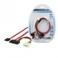 Cordon SATAIII 6G + Alimentation 1m Blister 