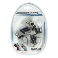Connecteurs à sertir + Manchon (x10) RJ45 CAT6 FTP blister 