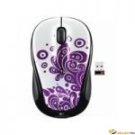 M325 Purple Swirls Wireless Mouse for Notebooks Boîte 