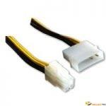 Cordon Alim CPU 4p vers Molex 4p MM 15cm 