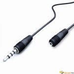 Cordon audio Jack stéreo 3.5mm M/F 5m 