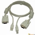 Jeu de cable pour KVM USB, 1.8m 