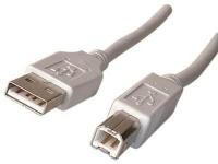 Cordon USB2.0 A-B M/M 1,8m beige 
