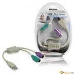 Adaptateur USB vers 2 PS/2 15cm 