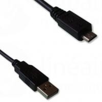 Cordon USB A/microB M/M 1.80m 