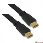 Cordon Plat HDMI 1.4 Ethernet 10m A-A M-M noir 