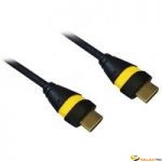 Cordon HDMI 1.4 Ethernet 10m A-A M-M Noir/Jaune 