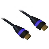 Cordon HDMI 1.4 Ethernet 5m A-A M-M Noir/Bleu 
