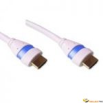Cordon HDMI 1.4 Ethernet 3m A-A M-M Blanc/Bleu 