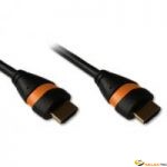 Cordon HDMI 1.4 Ethernet 3m A-A M-M Noir/Orange 