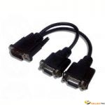 AdaptateurDVI Mâle vers 2x VGA Femelle 0.20m 