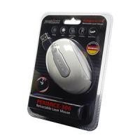 PERIMICE-306 White Laser Retractable 1600dpi, USB 