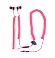 SAT Bungee Earphone Ecouteur Elastique Rose 