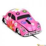 SAT Car mouse-Flower Souris Optique USB Rose 