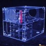 ACUF-HUVB Boîtier Transparent Cube UV Bleu 