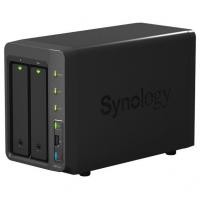 DS713+ Boîtier NAS pour 2 DD 3.5/2.5p 2.13GHz DCore 1Go 2LAN Gb USB3 eSata