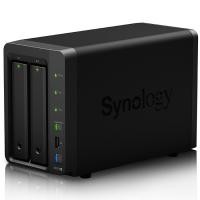 DS214+ Boîtier NAS pour 2 DD 3.5/2.5p 1.33GHz DCore 1Go 2LAN Gb USB3 eSata
