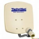 Parabole DigiDish 33 avec fix. AZ/El Twin LNB univ. beige 