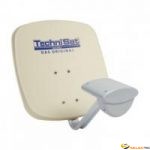 Parabole Tritenne 45 Single avec fix. AZ/EL et LNB, beige 