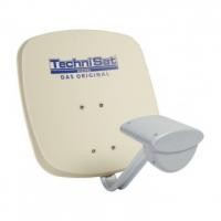 Parabole Tritenne 45 Single avec fix. AZ/EL et LNB, beige 