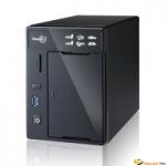 N2800 Bt NAS pour 2 DD 3.5/2.5p 2.13GHz DC 2Go 2LAN Gb USB3 eSata HDMI VGA