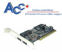 Carte PCI Serail-ATA avec Raid 0,1 (livré avec cables et nap 