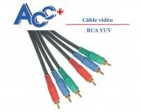 Cordon 3RCA YUV (Component) RVB HD 10m 
