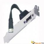 Adaptateur slot (x2) SATA300 F/eSATA 0.5m 
