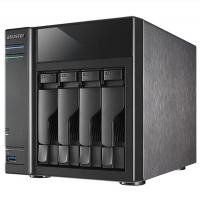 AS-304T Boîtier NAS pour 4 DD 3.5/2.5p 1.6GHz Dcore 1Go 1LAN Gb USB3 HDMI Audio IR