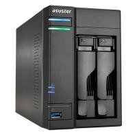AS-202T Boîtier NAS pour 2 DD 3.5/2.5p 1.2GHz Dcore 512Mo 1LAN Gb USB3
