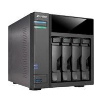 AS-5004T Boîtier NAS pour 4 DD 3.5/2.5p 2.41GHz Dcore 1Go 2LAN Gb USB3 HDMI eSata