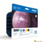 Encre Brother Multipack LC-1220VALBP Black + 3 couleurs 