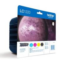 Encre Brother Multipack LC-1220VALBP Black + 3 couleurs 
